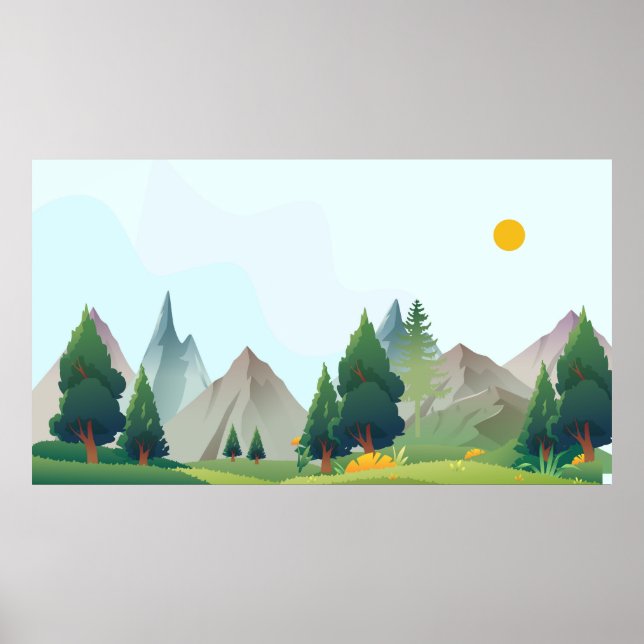 Landskapsbild Poster (Framsidan)