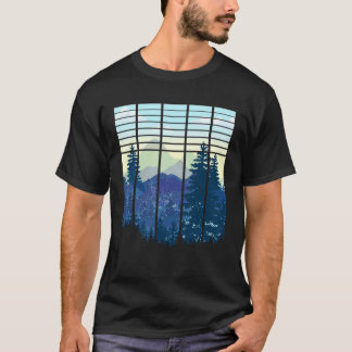 Landskapsdesign, Berg, Natur, Träd och Skog T Shirt