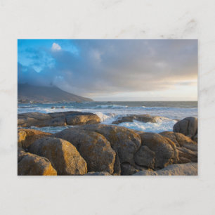 Landskapsfoto av kustland vykort