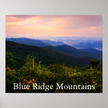 Landskapsfoto för Scenia Blue Ridge Mountains
