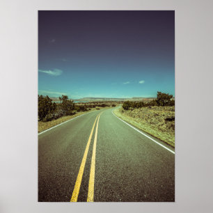 Landskapsfoto från New Mexico Road Trip Poster