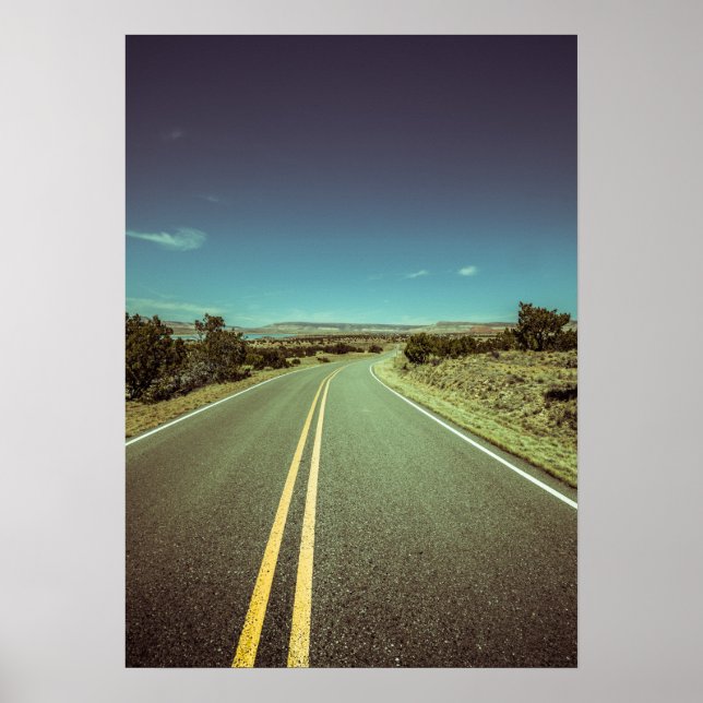 Landskapsfoto från New Mexico Road Trip Poster (Framsidan)