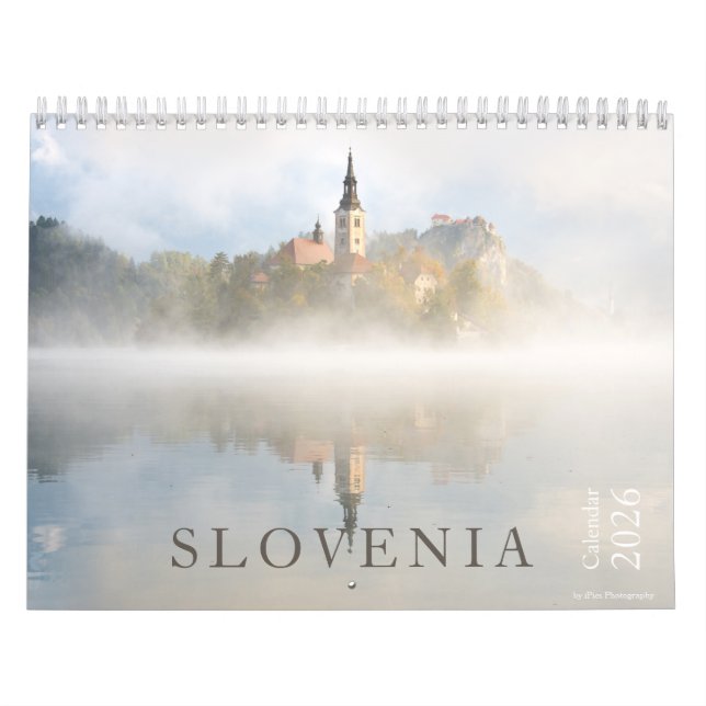 Landskapsfoto i Bled och Slovenien 2026 Kalender (Omslag)