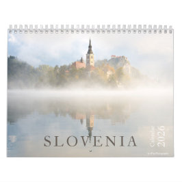 Landskapsfoto i Bled och Slovenien 2026 Kalender