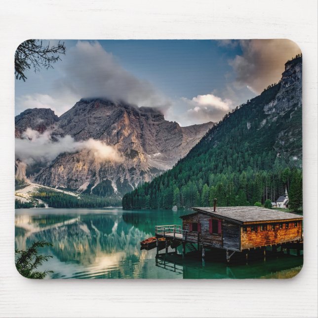 Landskapsfoto i italienska bergen Sjö Musmatta (Framsidan)