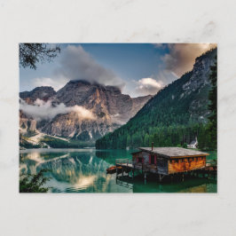 Landskapsfoto i italienska bergen Sjö Vykort