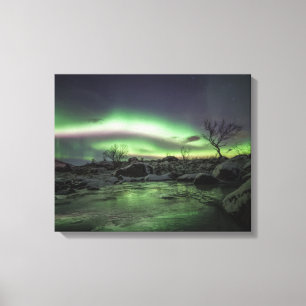 Landskapsfoto i norra Ljus Canvastryck