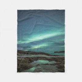 Landskapsfoto i norra Ljus Fleecefilt