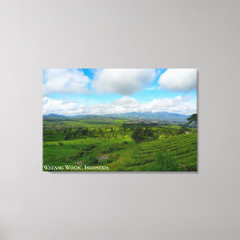 Landskapsfotografi av Mountain Hills teplantage Canvastryck