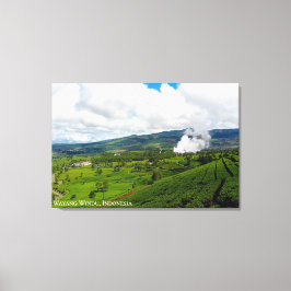 Landskapsfotografi av Mountain Hills teplantage Canvastryck