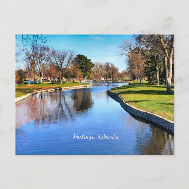 Landskapsfotografi från Hastings, Nebraska Vykort (Framsida)