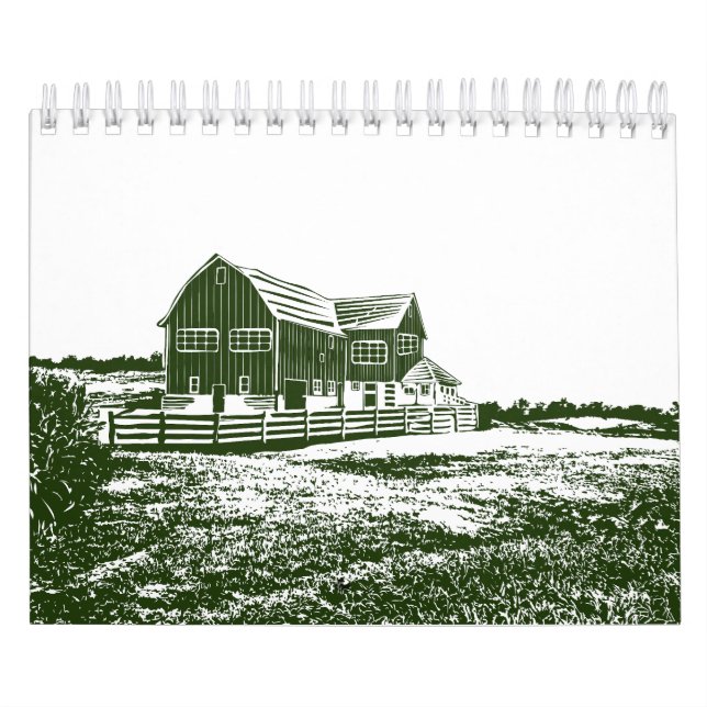 Landskapshus i landskapet stil kalender (Omslag)