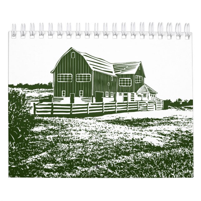 Landskapshus i landskapet stil kalender (Omslag)