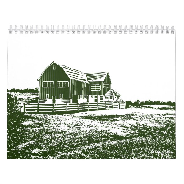 Landskapshus i landskapet stil kalender (Omslag)