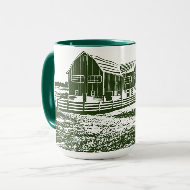 Landskapshus i landskapet stil mugg (Framsida vänster)
