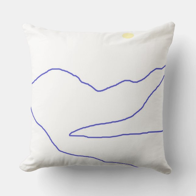 landskapskonst abstrakt kudde (Framsida)