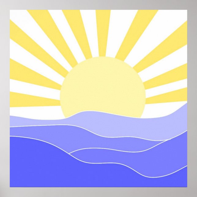 landskapskonst abstrakt poster (Framsidan)