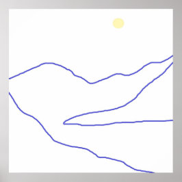 landskapskonst abstrakt poster