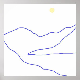 landskapskonst abstrakt poster