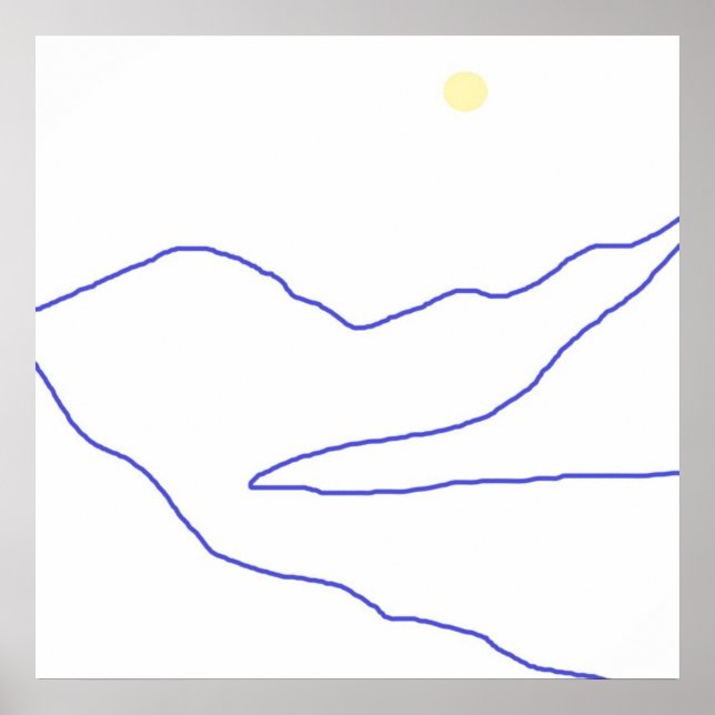 landskapskonst abstrakt poster (Framsidan)