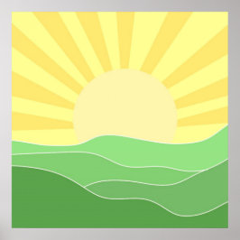 landskapskonst abstrakt poster