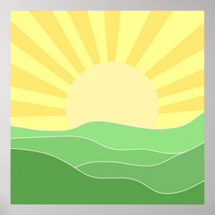 landskapskonst abstrakt poster