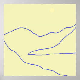 landskapskonst abstrakt poster