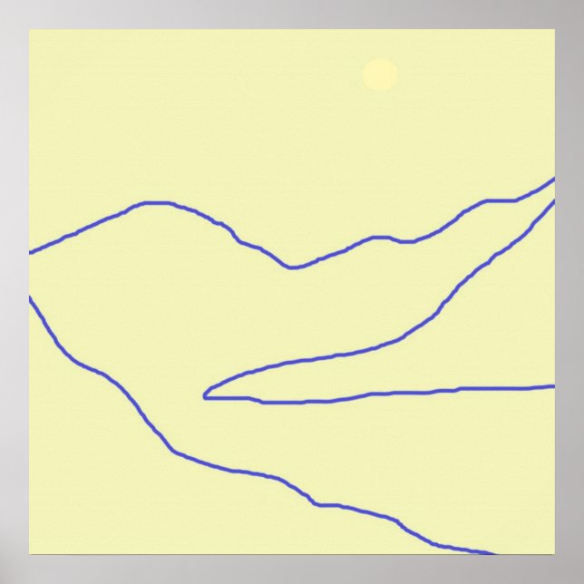 landskapskonst abstrakt poster (Framsidan)