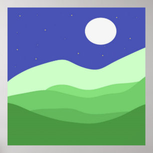 landskapskonst abstrakt poster