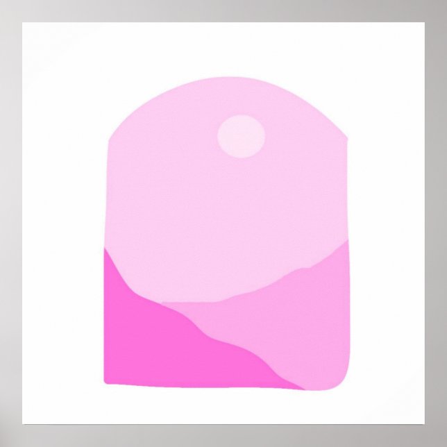 landskapskonst abstrakt poster (Framsidan)