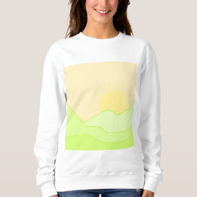 landskapskonst abstrakt t shirt (Framsida)