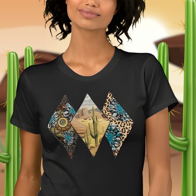 Landskapskonst för sydvästra Desert Cactus T Shirt (Skapare uppladdad)