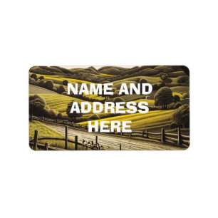 landskapslandskap adressetiketter