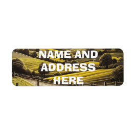 landskapslandskap returetiketter returadress etikett