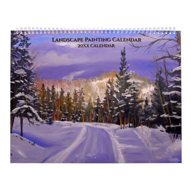 Landskapsmålning Alla År Kalender (Omslag)