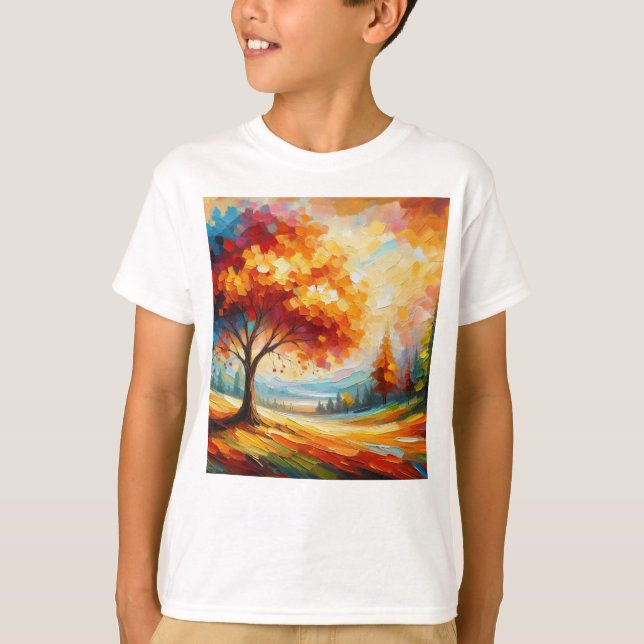 Landskapsmålning med ljusa färger t shirt (Framsida)
