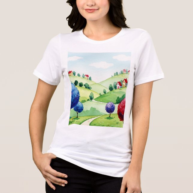 Landskapsmålning T Shirt (Framsida)