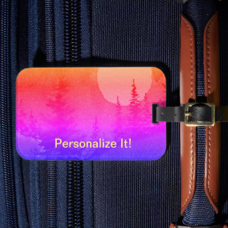 Landskapsmärke för landskapsbagage i land bagagebricka