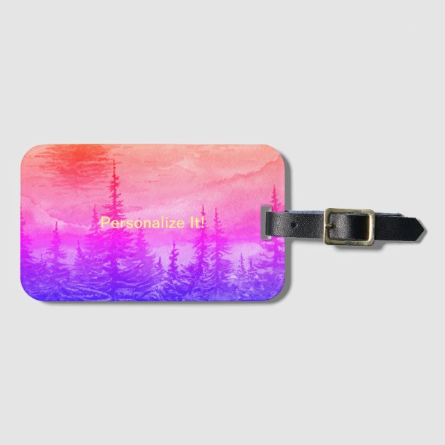 Landskapsmärke för landskapsbagage i land bagagebricka (Framsida horisontal)