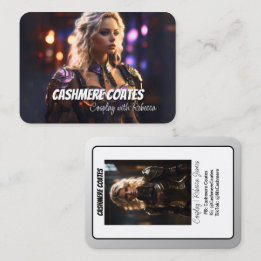 Landskapsminimalistiska Coscards | Cosplay-karaktä Visitkort