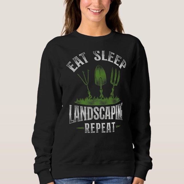 Landskapsplan Landskapsarkitektur Retro V T Shirt (Framsida)
