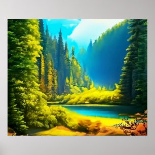 Landskapsrealism och natur poster