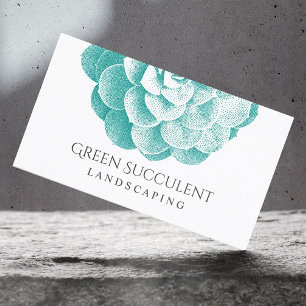 Landskapsskötsel Garden Succulent Plant Visitkort