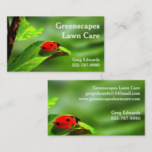 Landskapsskötsel Gräsmatta Garden Professionell Visitkort