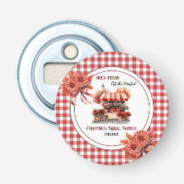 Landskapsutflykt med rutigt tryck som bröllopsdusf flasköppnare