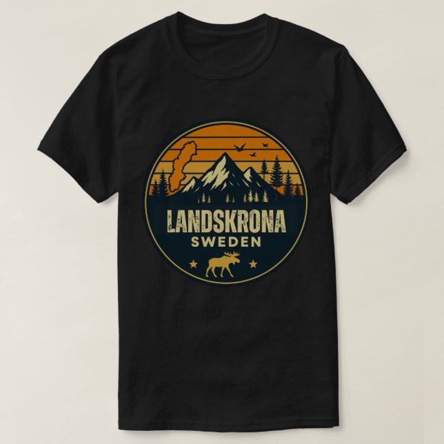 Landskrona, Sverige Sverige T Shirt (Design framsida)