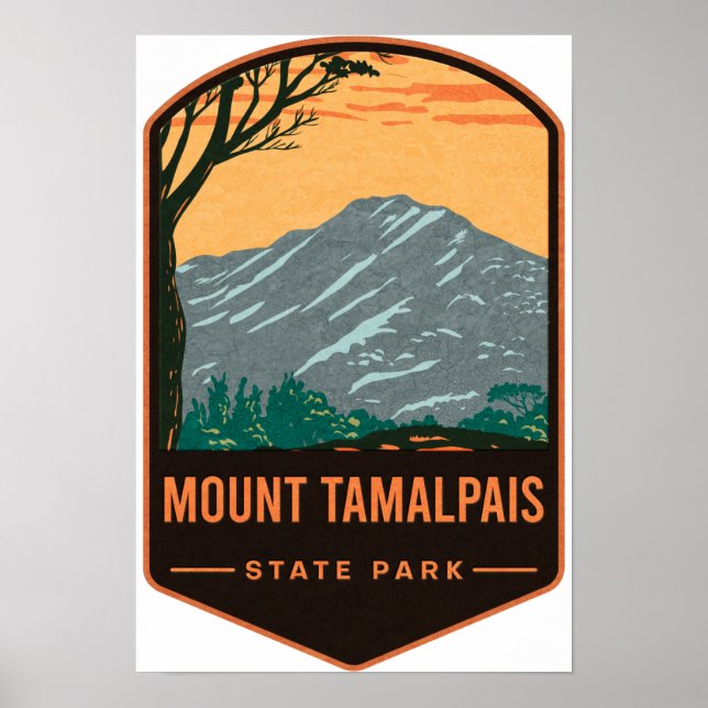 Landsparken Tamalpais Poster (Framsidan)