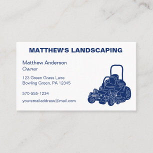 Landsskapsuppfödning Gräsmatta Mows Business Comme Visitkort