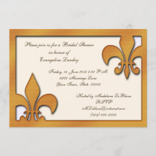 Landstil Fleur de Lis Inbjudan
