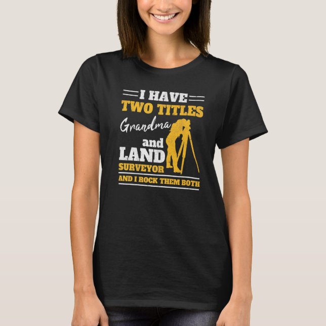 Landstudier på stammark, mormor och mark t shirt (Framsida)